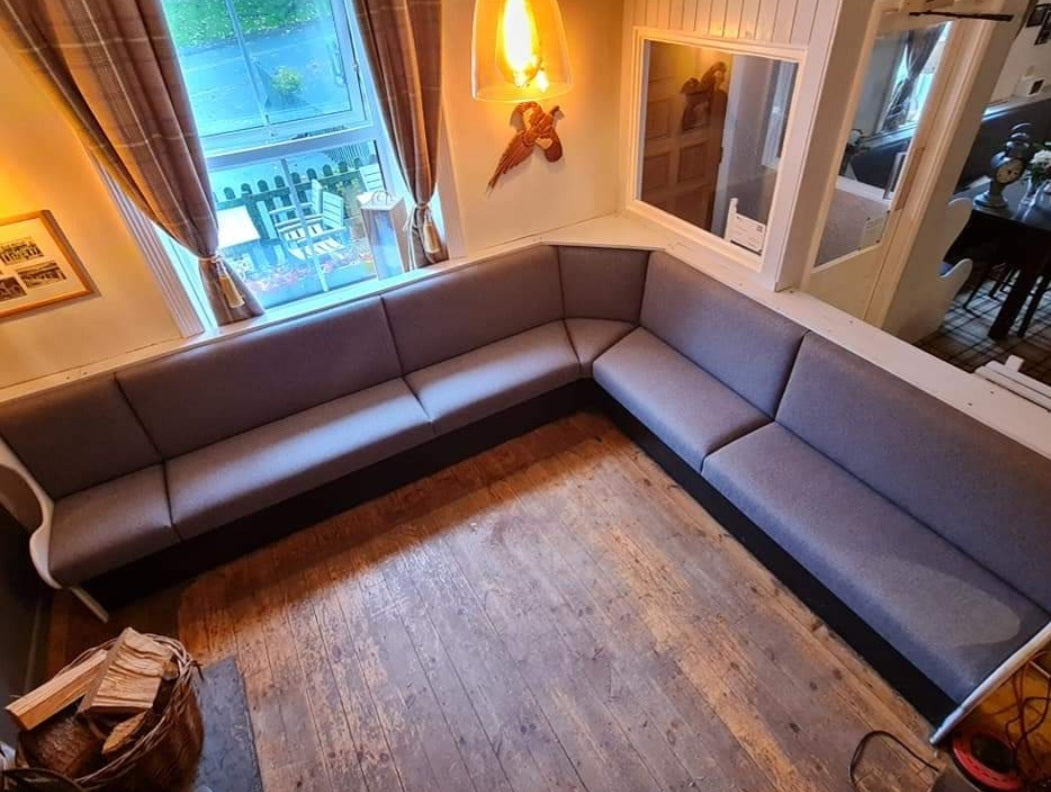 Commercial upholstery pub refurbishment